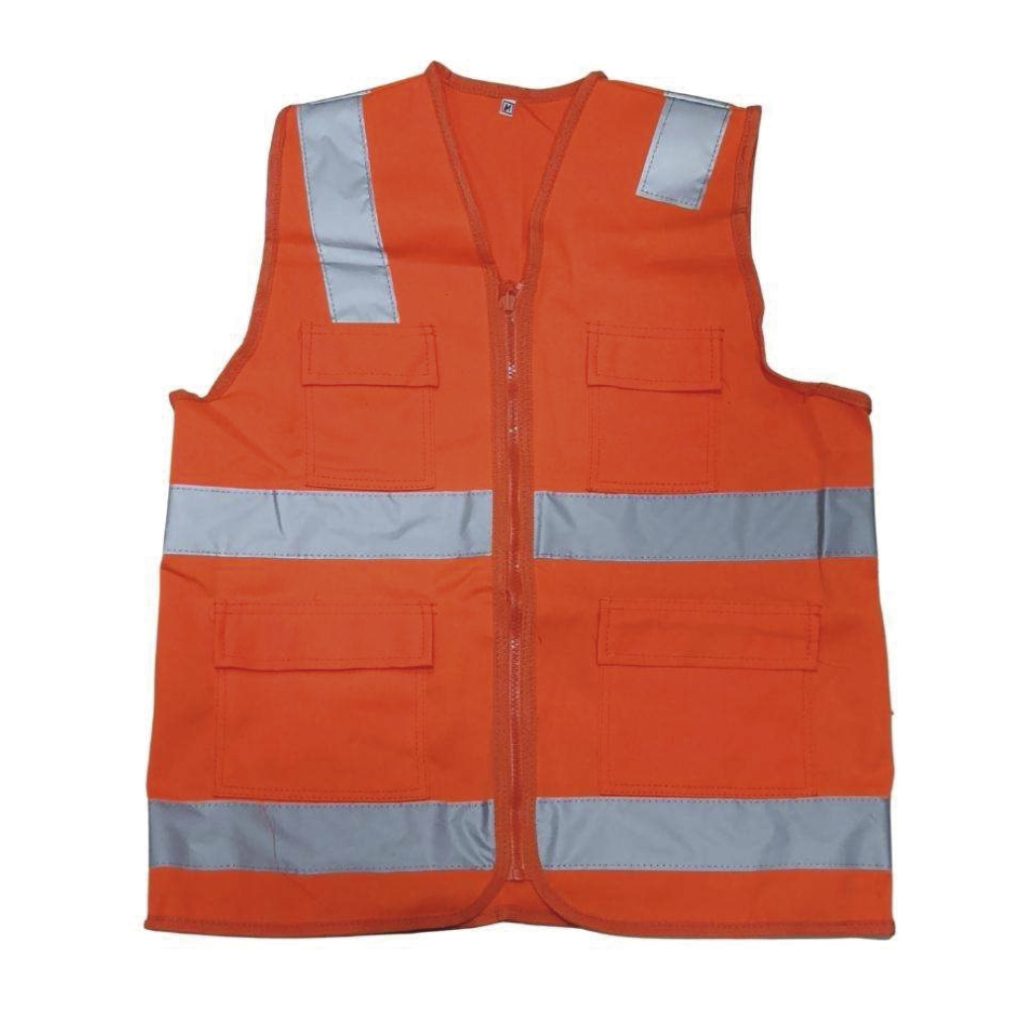 Chaleco drill con cinta tipo h económico