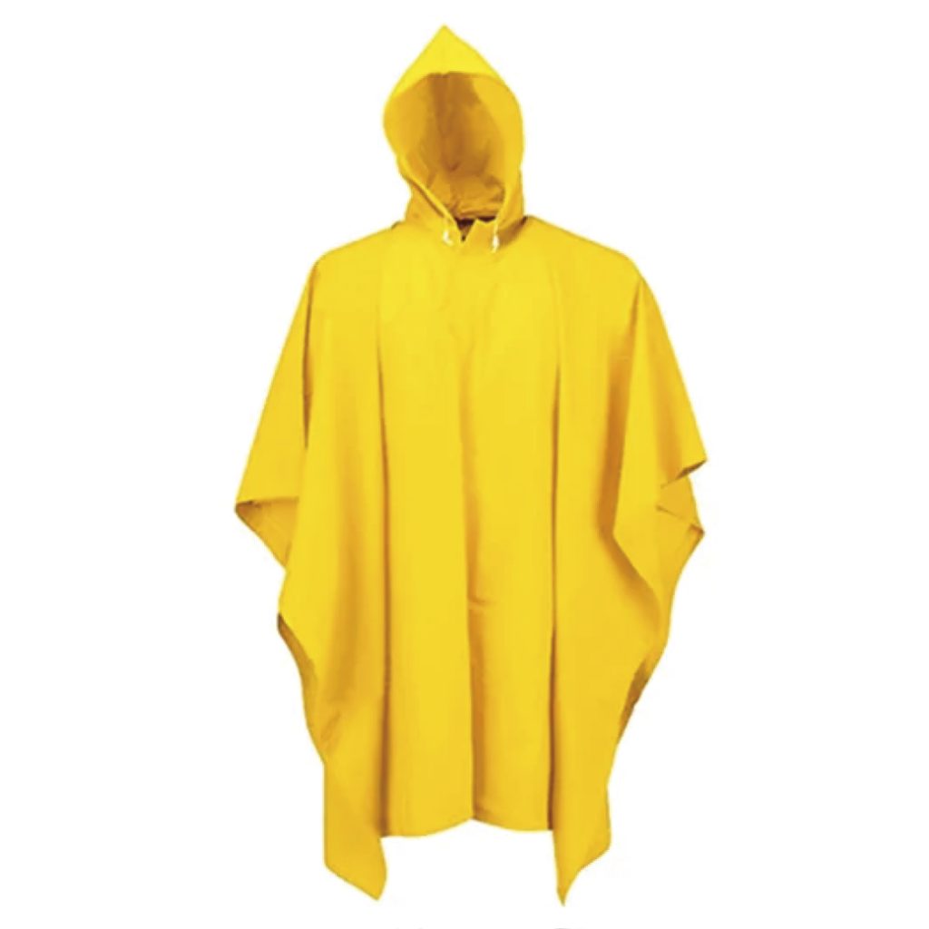 Poncho estándar amarillo