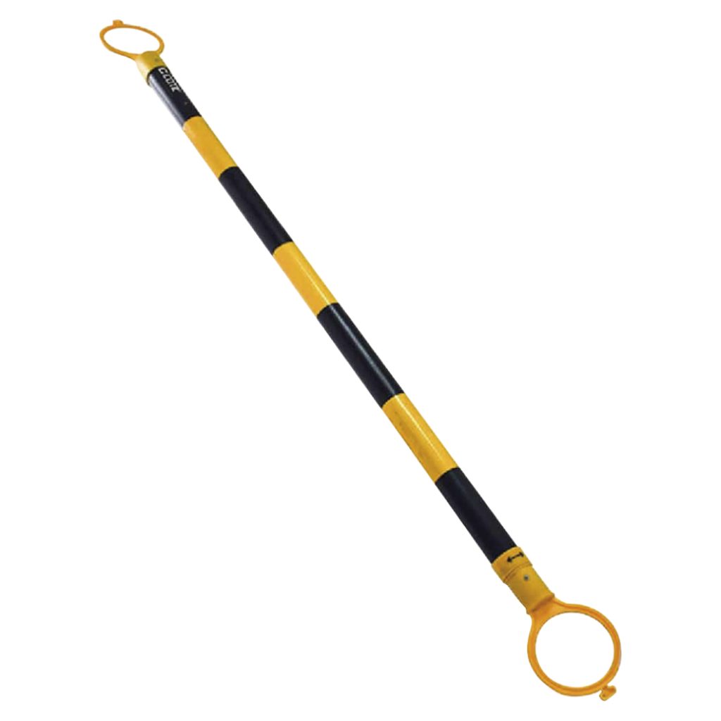 Barra retráctil amarilla/negra 2.15m