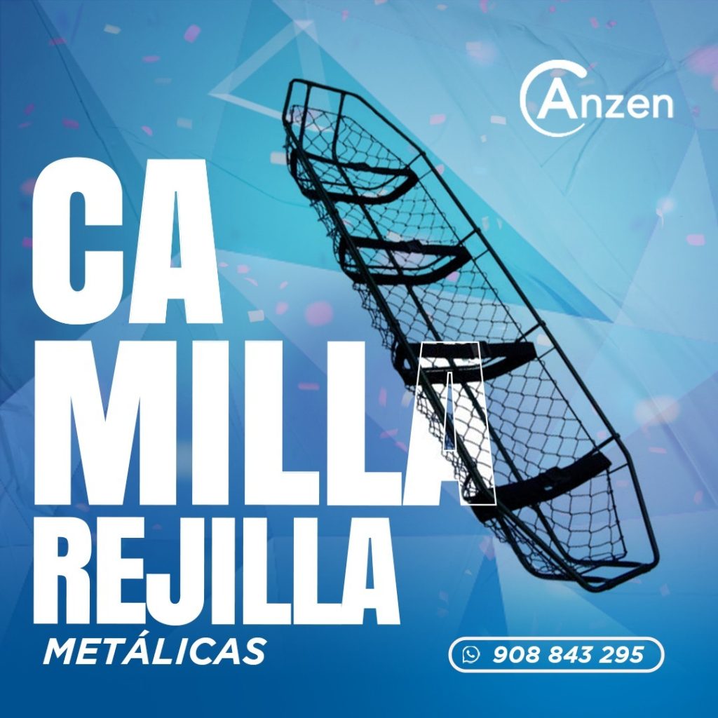 Camilla de rejilla metalica