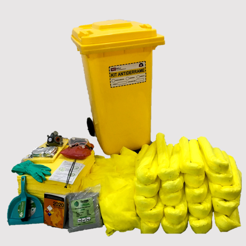 Kit Para Derrame Químico Contenedor 240L