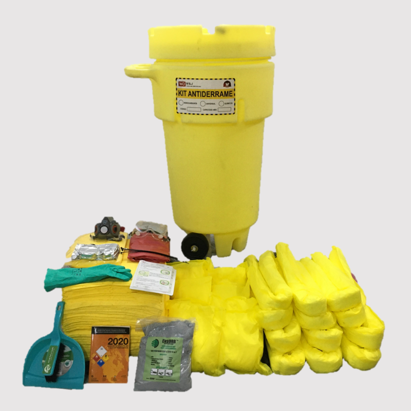 Kit Para Derrame Químicos Overpack 50GLN