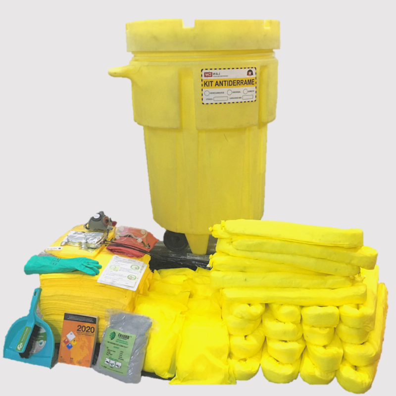 Kit Para Derrame Químicos Overpack 95GLN
