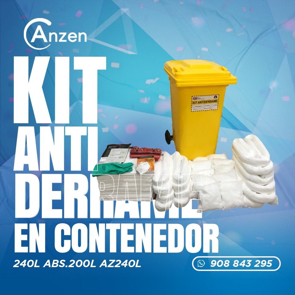 Kit antiderrame para hidrocarburos en contenedor AZ240L