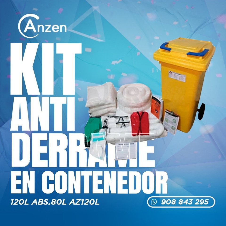 Kit antiderrame para hidrocarburos en contenedor AZ120L