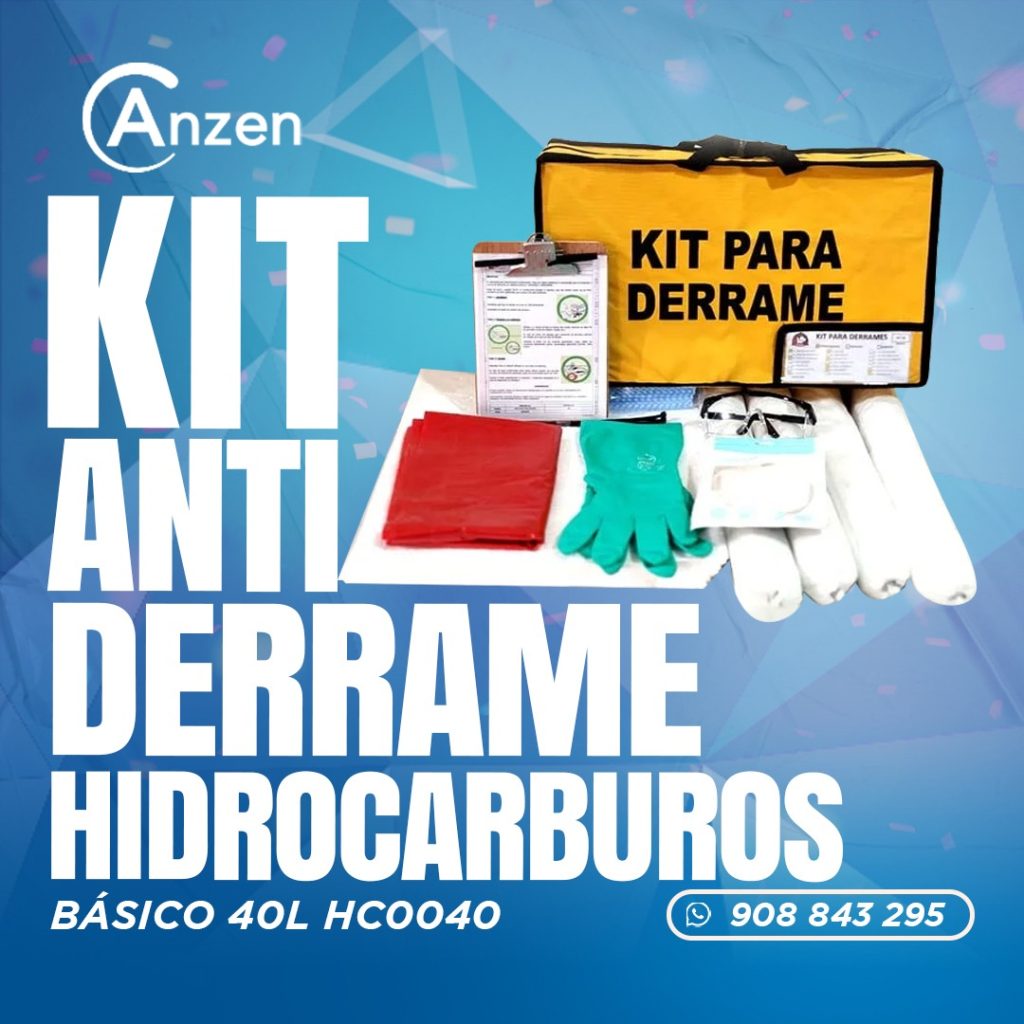 Kit Antiderrame para Hidrocarburos Basico 40L AZ0040
